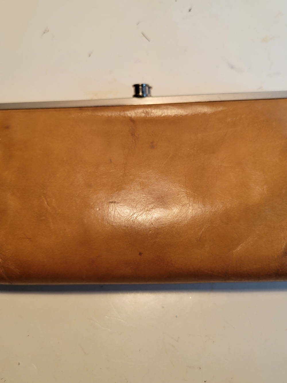 HOBO Lauren  Leather Frame Clutch Wallet Double Kisslock